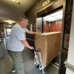 Movers performing moving service and delivery at Blue Ridge Hauling